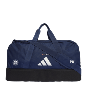 adidas Tiro League Duffel Bag Gr. M Blau Weiss