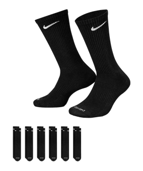 Nike Everyday Plus Cushioned 6er Pack Socken F010 - schwarz