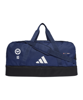 adidas Tiro League Duffel Bag Gr. L Blau Weiss