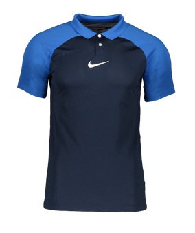 Nike Academy Pro Poloshirt Blau Weiss F451 - blau