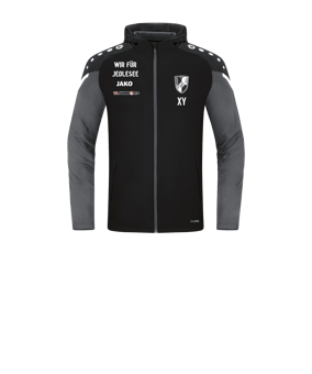 JAKO Performance Kapuzenjacke Kids Schwarz F804