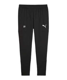 PUMA teamGOAL Slim Trainingshose Schwarz Weiss F03