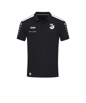 JAKO Power Poloshirt Schwarz Weiss F800