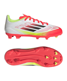 adidas F50 League FG Pure Victory Kids Weiss - weiss