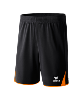 Erima 5-Cubes Short Schwarz Orange - schwarz