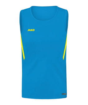 JAKO Challenge Tanktop Kids Blau Gelb F443 - blau