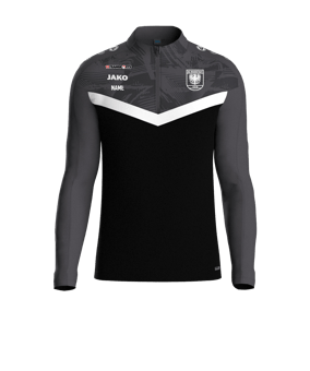JAKO Iconic HalfZip Sweatshirt Schwarz F801