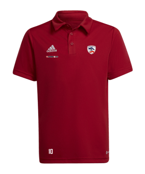 adidas Entrada 22 Poloshirt Kids Rot