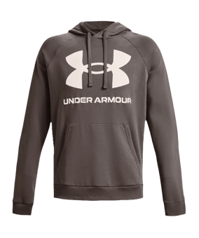 Under Armour Rival Big Logo Fleece Hoody F176 - braun