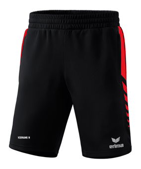 Erima SIX WINGS Short Schwarz Rot