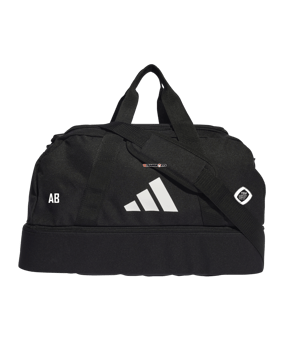 adidas Tiro League Duffel Bag Gr. S Schwarz Weiss