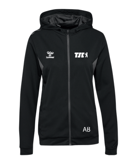 Hummel AUTHENTIC PL Kapuzenjacke Damen Schwarz F2001