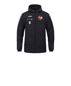 JAKO Team Coach Kapuzenjacke Kids Schwarz F800