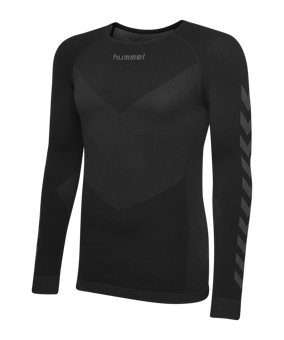 Hummel First Seamless Longsleeve Schwarz F2001 - schwarz