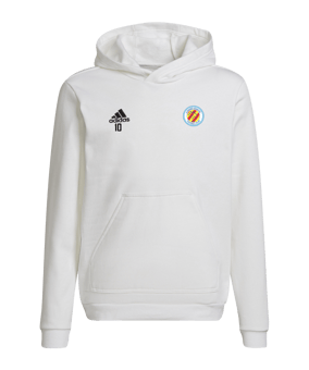 Sweat à capuche adidas Entrada 22 enfants blanc 