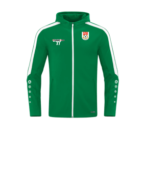 JAKO Power Kapuzenjacke Kids Grün Weiss F200