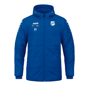 JAKO Team Coach Kapuzenjacke Blau F400