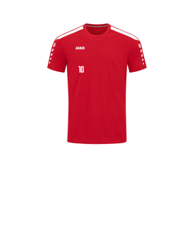 JAKO Power T-Shirt Kids Rot Weiss F100