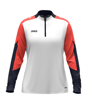 JAKO Dynamic Ziptop Sweatshirt Damen Weiß F026 - weiss