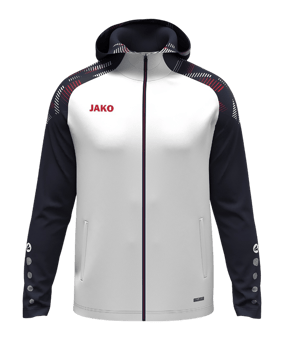 JAKO Sonic Kapuzenjacke Kids Weiß F039 - weiss