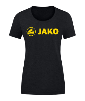 JAKO Promo T-Shirt Damen Schwarz Gelb F505 - schwarz