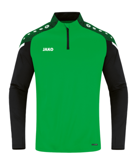 JAKO Performance Ziptop Kids Grün Schwarz F221 - gruen