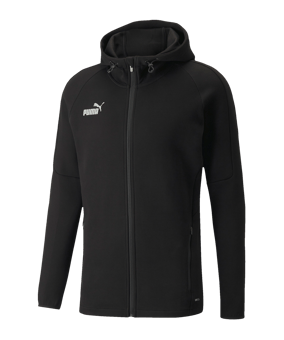PUMA teamFINAL Casuals Kapuzenjacke Schwarz F03 - schwarz