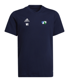 adidas Entrada 22 T-Shirt Kids Blau