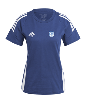adidas Tiro 24 T-Shirt Damen Blau Weiss