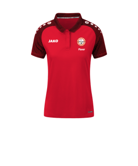 JAKO Performance Poloshirt Damen Rot Schwarz F101