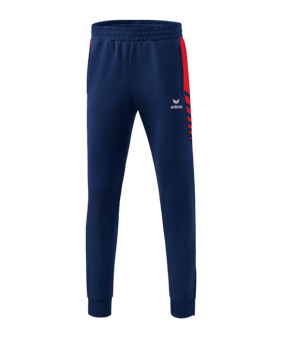 Erima SIX WINGS Trainingshose Blau Rot - blau
