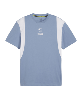 PUMA KING Top T-Shirt Blau Weiss F05 - hellblau