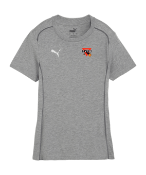 PUMA teamFINAL Casuals T-Shirt Damen Grau F33