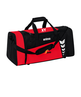 Erima Six Wings Sporttasche Gr. M Rot Schwarz