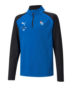 PUMA teamLIGA HalfZip Sweatshirt Kids Blau F02