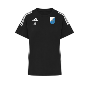 adidas Tiro 24 T-Shirt Damen Schwarz Weiss