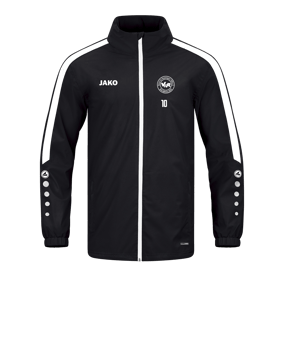 JAKO Power Allwetterjacke Schwarz Weiss F800