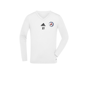adidas Team Base Top langarm Kids Weiss