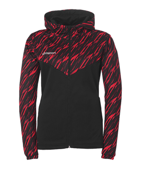 uhlsport Progressive 28 Kapuzenjacke Damen Schwarz F08 - schwarz