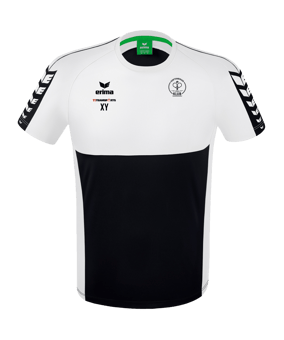 Erima Six Wings T-Shirt Schwarz Weiss