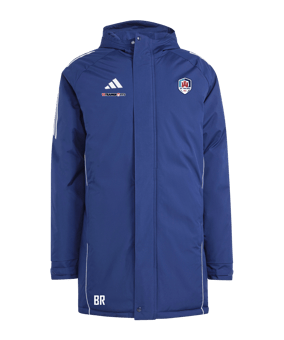 adidas Tiro 24 Kapuzenjacke Blau Weiss