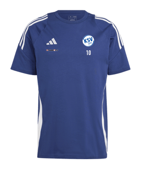 adidas Tiro 24 T-Shirt Blau Weiss