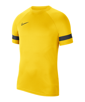 Nike Academy 21 T-Shirt Kids Gelb Schwarz F719 - gelb