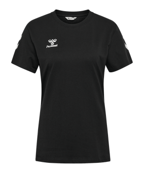 Hummel Go 2.0 Chevron T-Shirt Damen Schwarz F2001 - schwarz