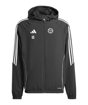 adidas Tiro 24 Windbreaker Schwarz Weiss
