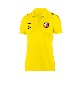 JAKO Classico Poloshirt Damen Gelb F03