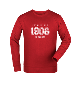 Merch Roller Sweatshirt Red | #established