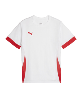 PUMA teamGOAL Matchday Trikot Kids Weiss Rot F11 - weiss