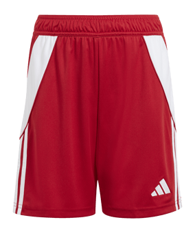 adidas Tiro 24 Short Kids Rot Weiss - rot