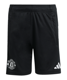 adidas Manchester United Training Short Kids Schwarz - schwarz